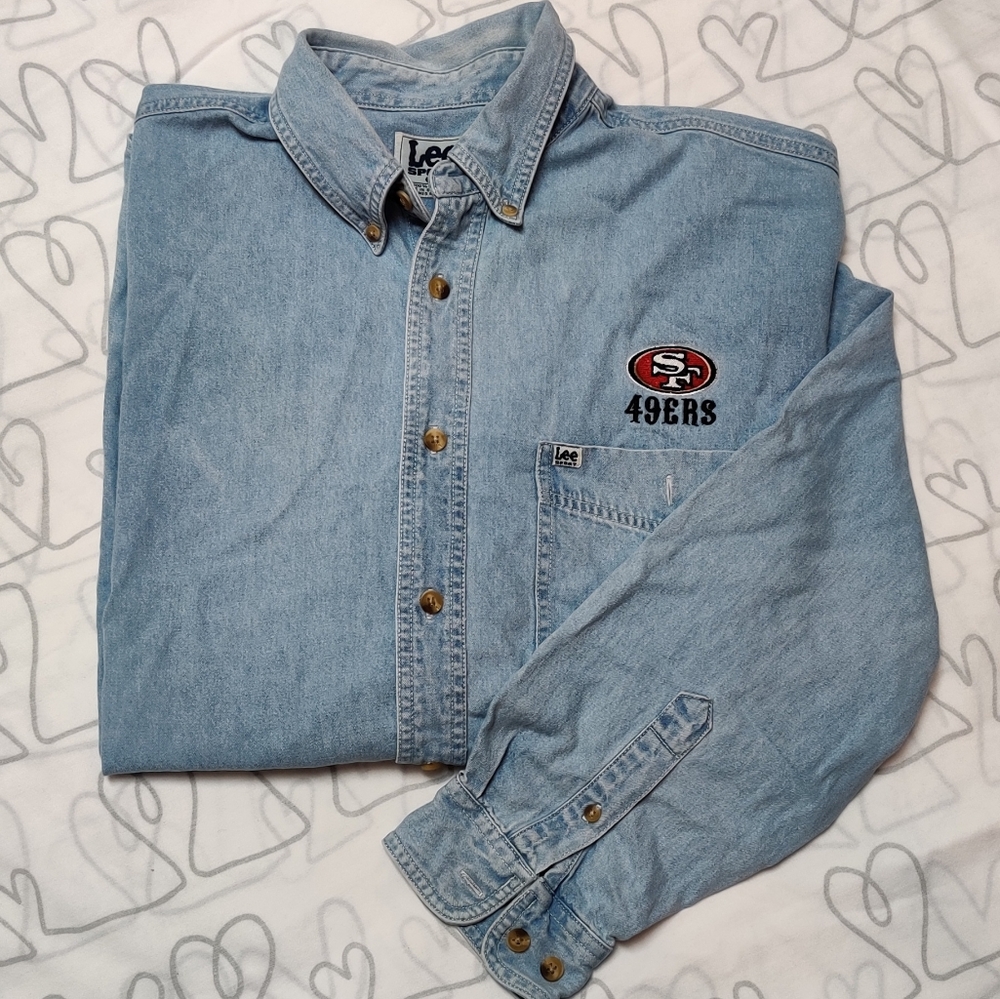 Vintage 49ers Levi's Sport Denim Long Sleeve